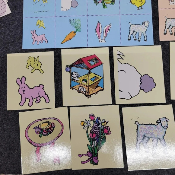 π΄3/$15π΄ Cute Vintage Easter Bingo Game - Picture 9 of 16